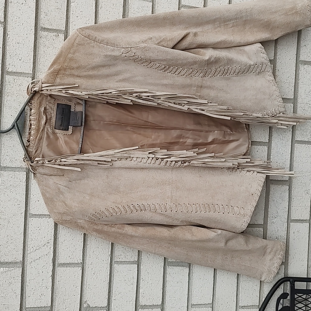 Tan Suade Jacket - Picture 5 of 9